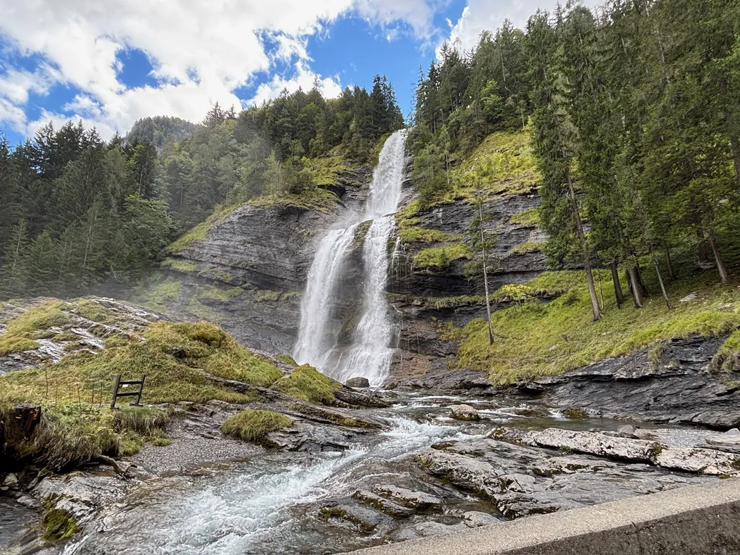 Cascade du Rouget en été